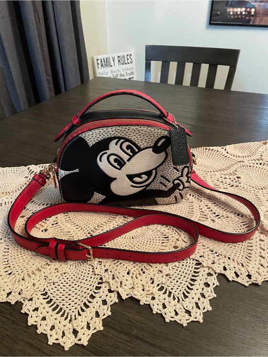 Coach Handbags - Coach Disney Mickey Mouse X Keith Haring Serena Satchel